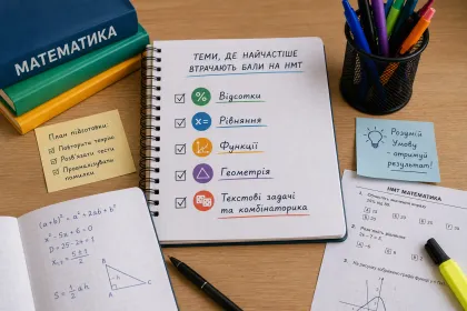 НМТ з математики: 5 тем, на яких учні найчастіше втрачають бали