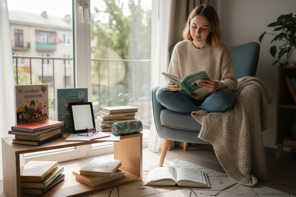 Формати книжок і середовище вдома, які підтримують читання в 1–4 класі