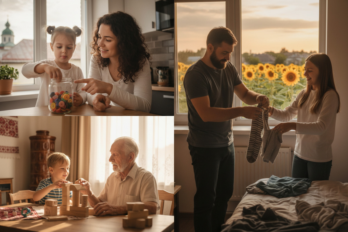 П’ять прикладів, як вплітати розвиток уваги, мовлення й моторики у звичні домашні справи