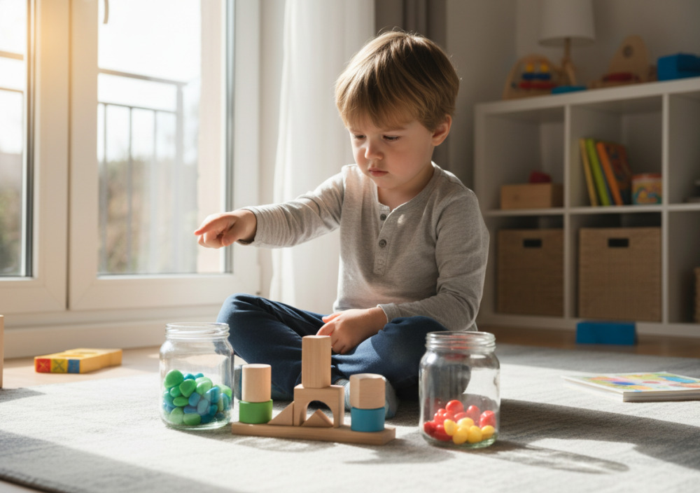 Дитина розв’язує задачу на порівняння