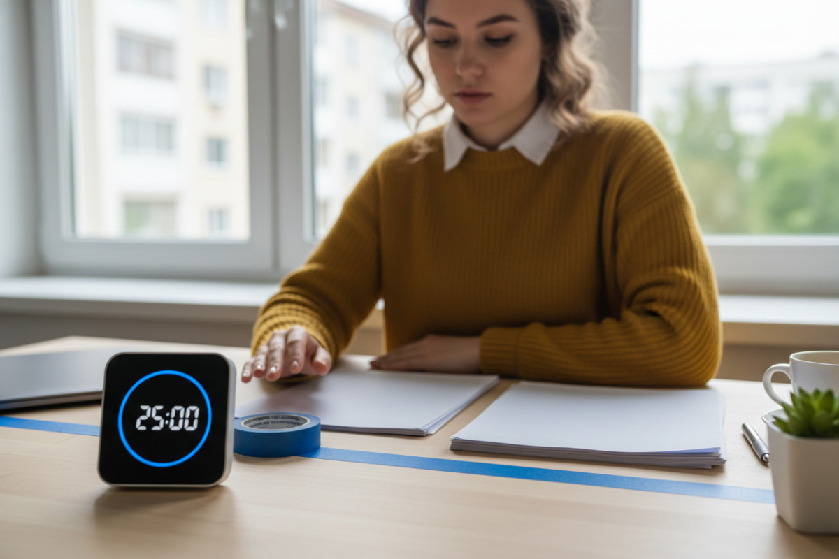 Таймер і чітка межа часу знижують опір і допомагають почати