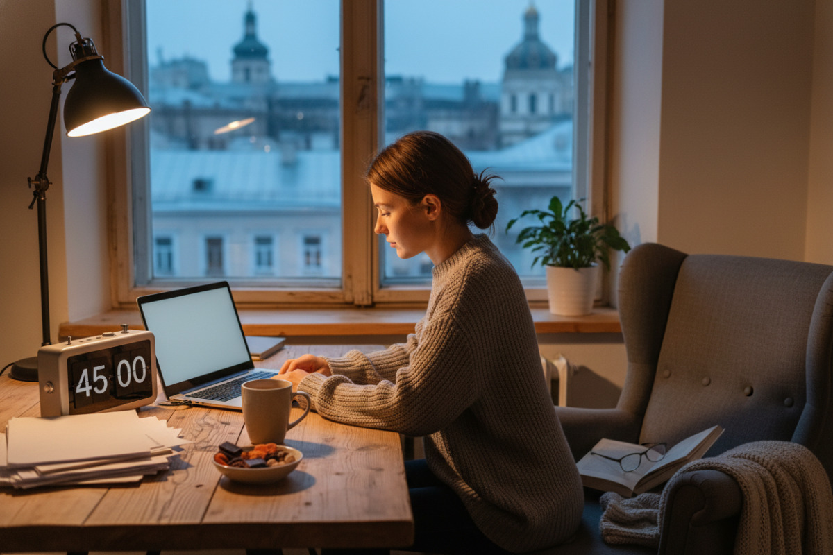 П’ять простих опор дня: робоче місце, таймер, список справ, перекус і вечірнє читання