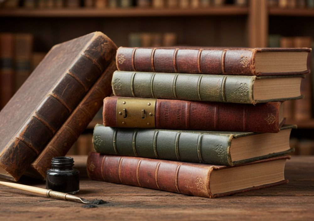 Старі книжки з рідковживаними словами на полу-