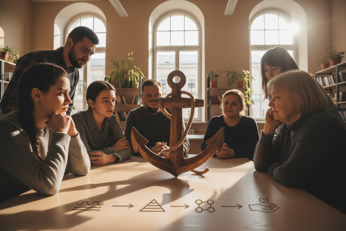Якірний приклад знижує напругу і підказує порядок кроків.
