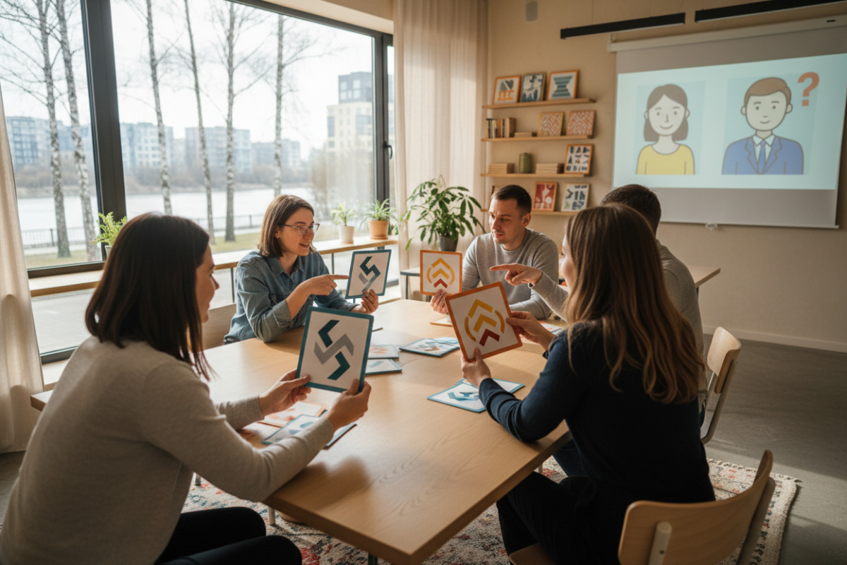 Картки-«перемикачі» для тренування заперечення й підсилення
