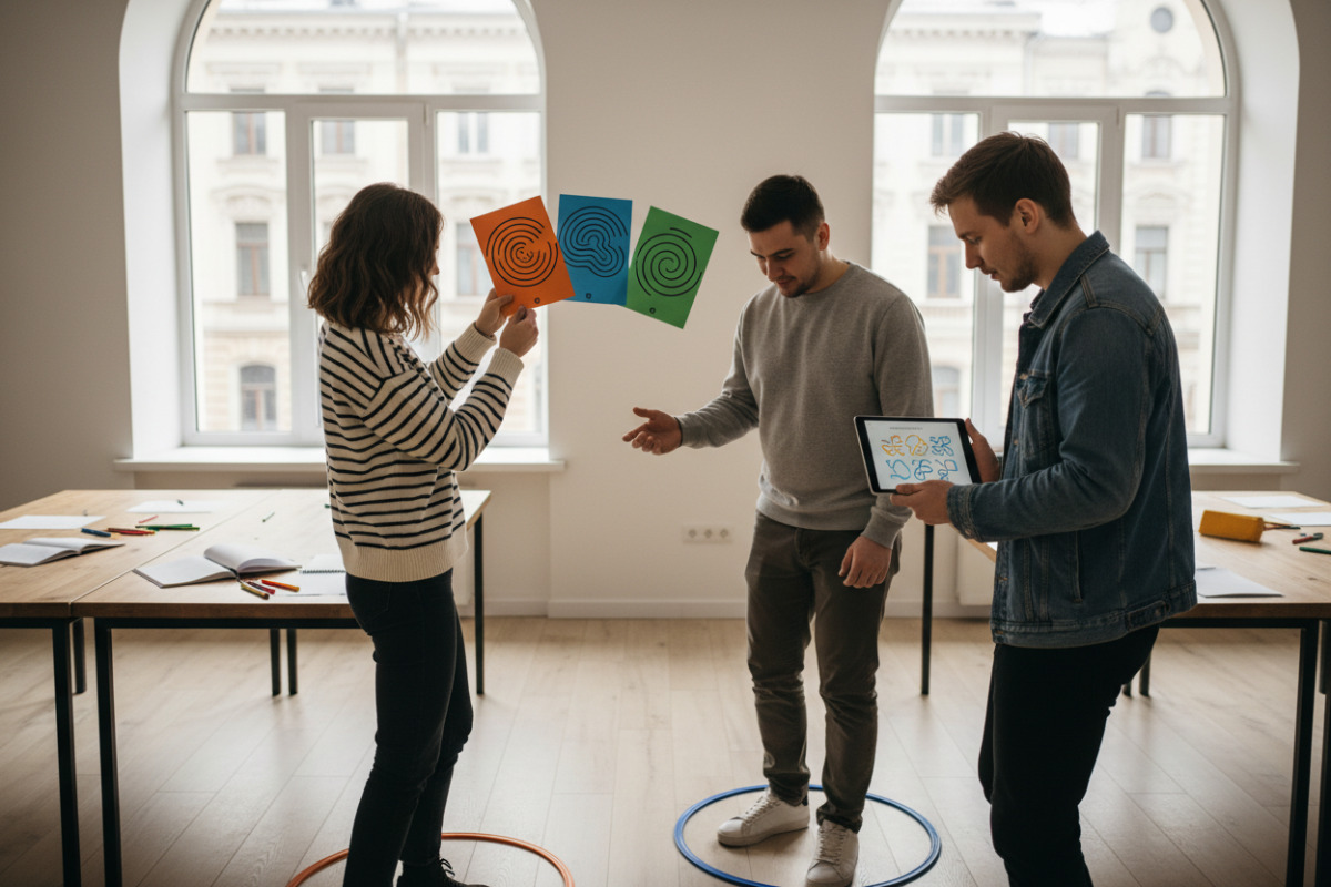 Ідеї для тренування am/is/are: картки, схема, гра з колом, письмові приклади та онлайн-пазли