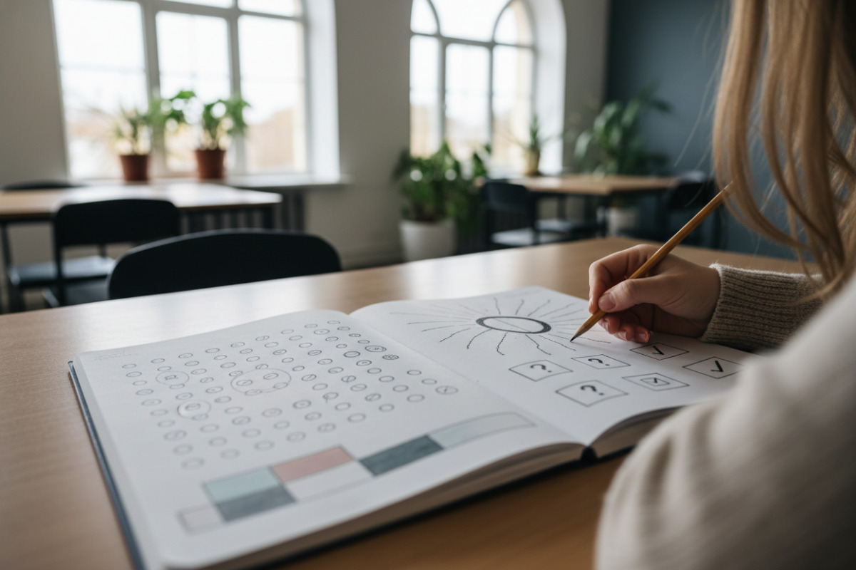 Візуальні підказки для тренування множення: таблиця, зошитні приклади, дроби, округлення та короткі тести