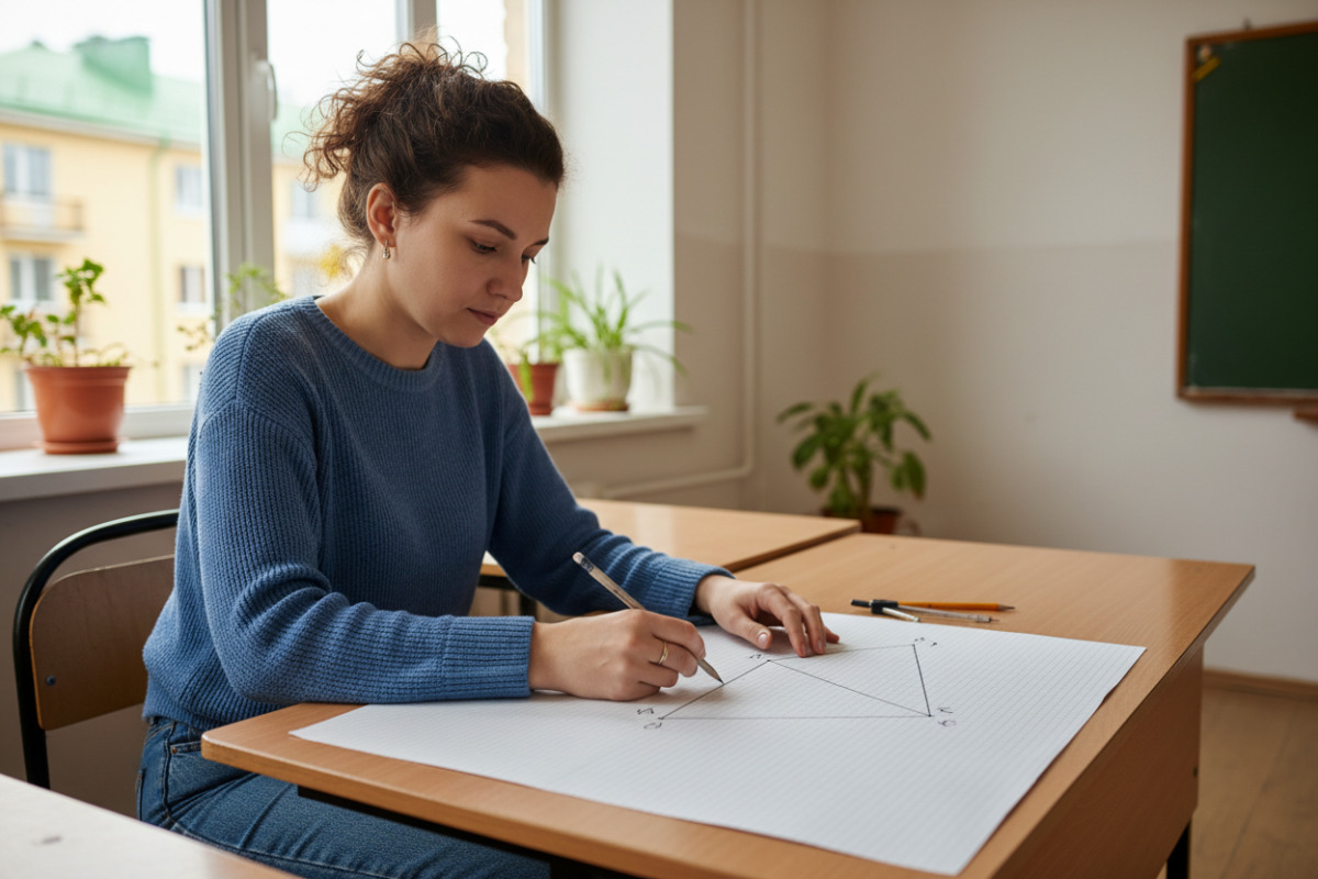 Трикутник можна будувати і на координатній площині