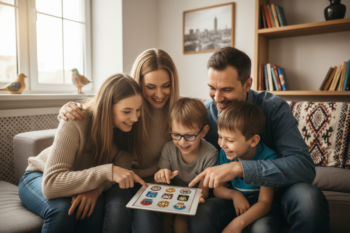 Приклади того, як батьки й діти можуть разом обирати аватарку та вчитися на повсякденних ситуаціях