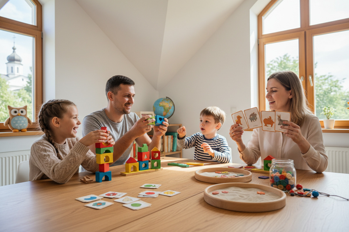 Приклади простих домашніх ігор, які розвивають увагу, мовлення, моторику та інтерес до навчання