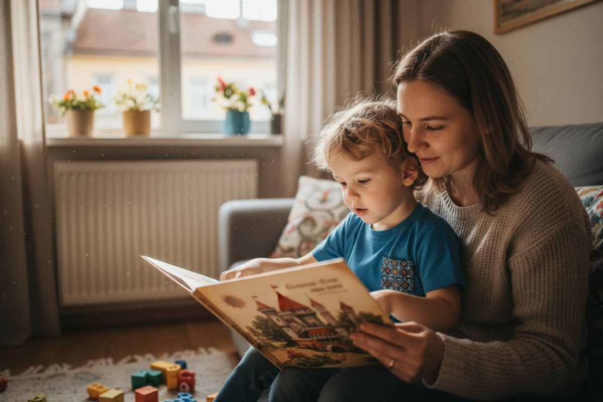 Спільне читання допомагає дитині слухати, запам’ятовувати й уявляти події.