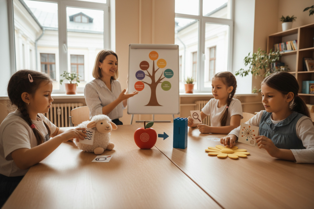 Ознаки, за якими дитина впізнає прикметник у тексті