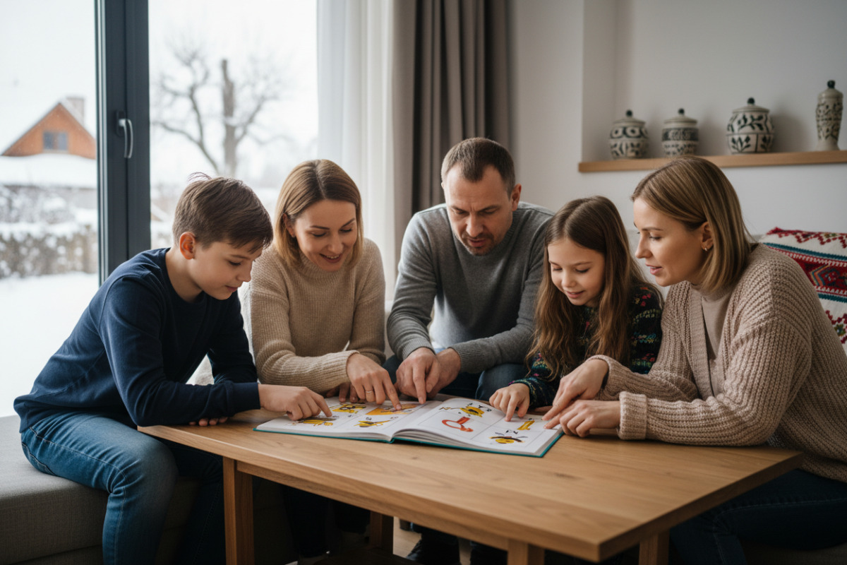 Спільне розгадування ребусів удома