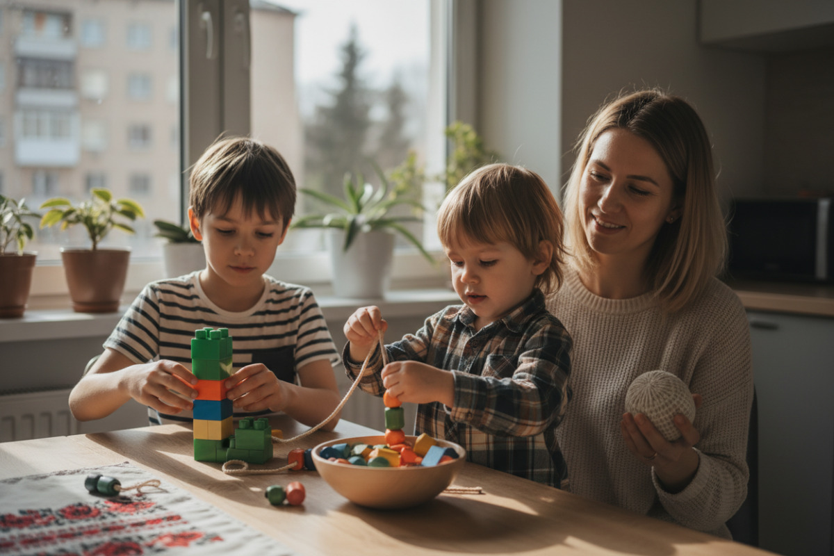 Дрібна моторика найкраще розвивається в простих щоденних іграх