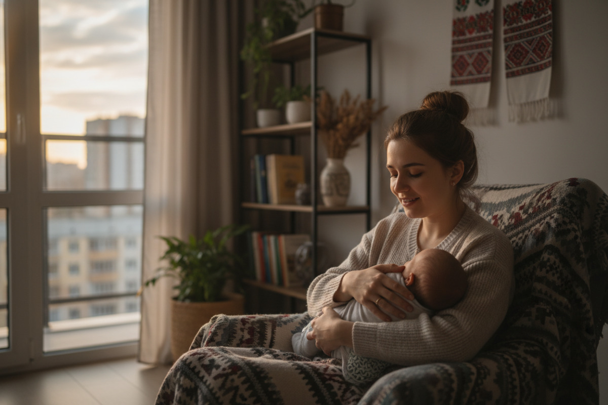 Вечірній спів колискової як частина спокійного ритуалу