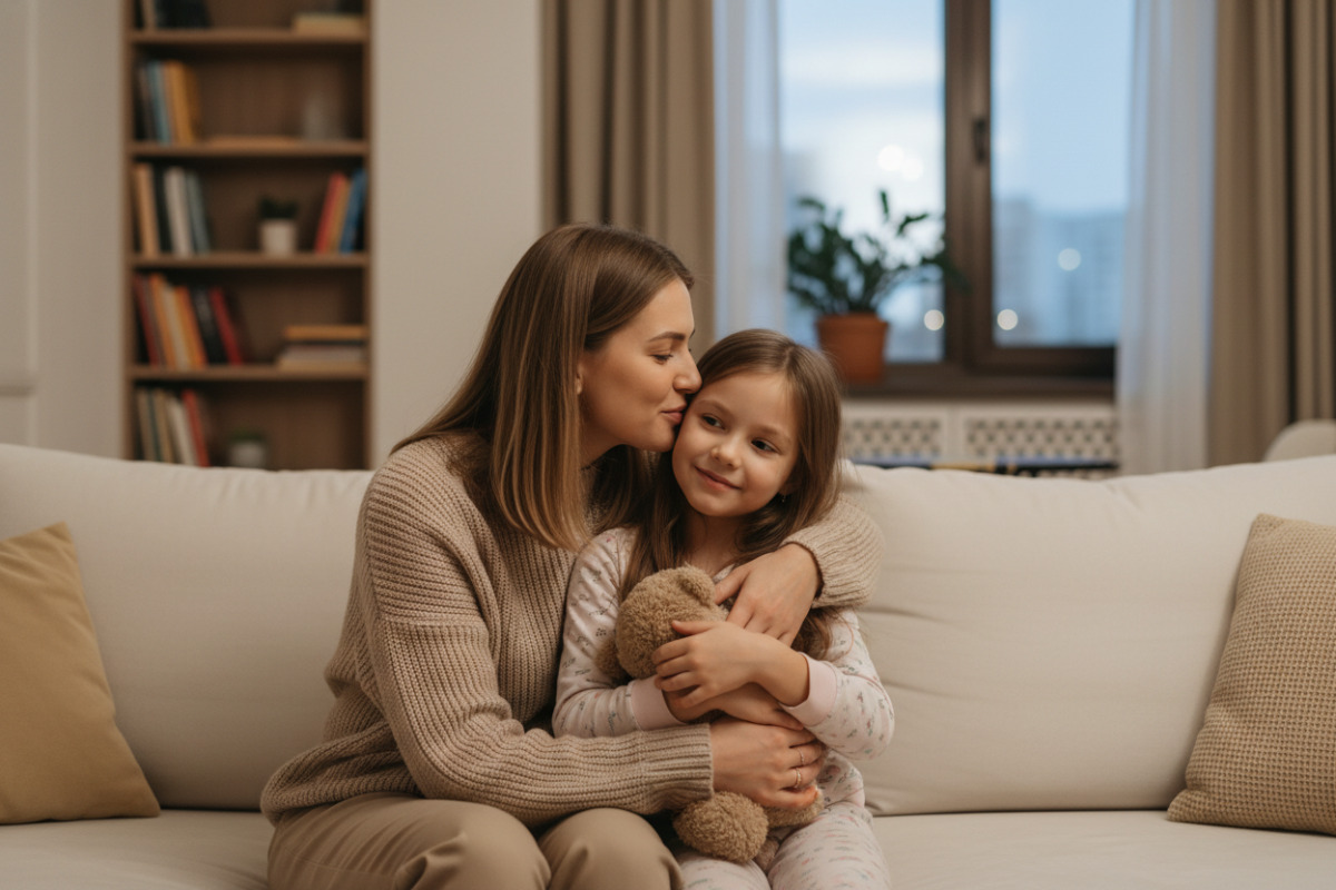 Короткі теплі слова перед сном підсилюють довіру й спокій