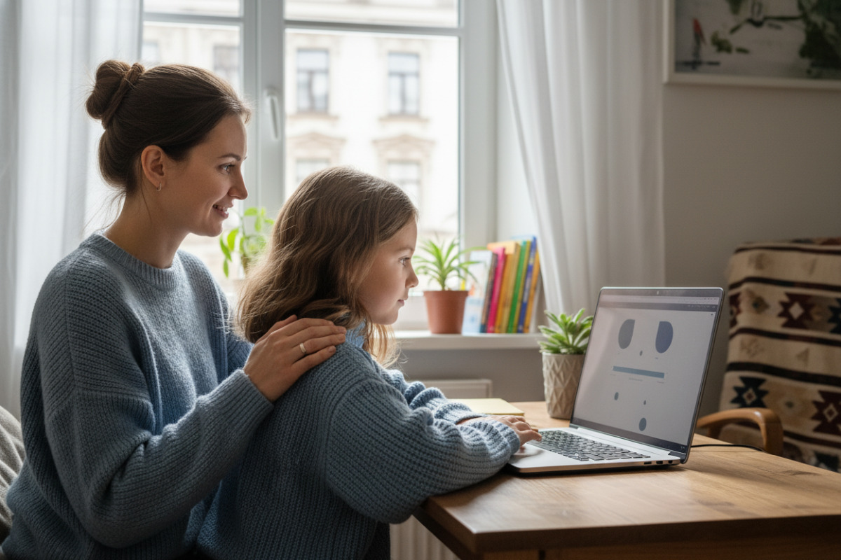 Приклади того, як дитина може проходити онлайн-тести вдома у спокійному й підтримувальному форматі