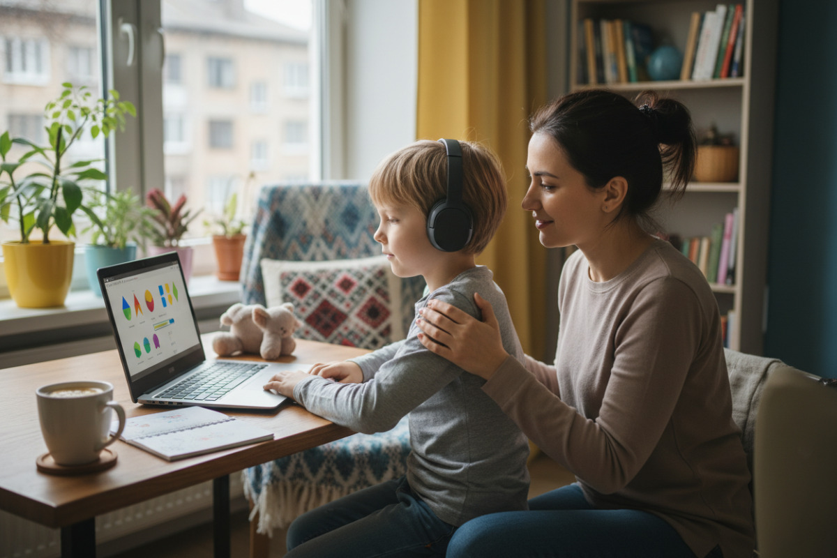 Приклади того, як дитина може проходити онлайн-тести вдома у спокійному й підтримувальному форматі