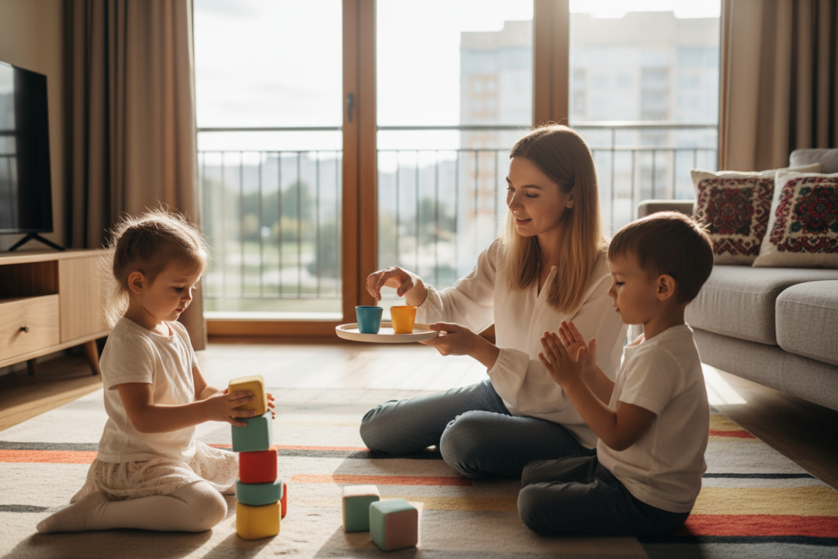 Короткі домашні активності, які допомагають дошкільнятам тренувати увагу, слухання, пам’ять і точність рухів
