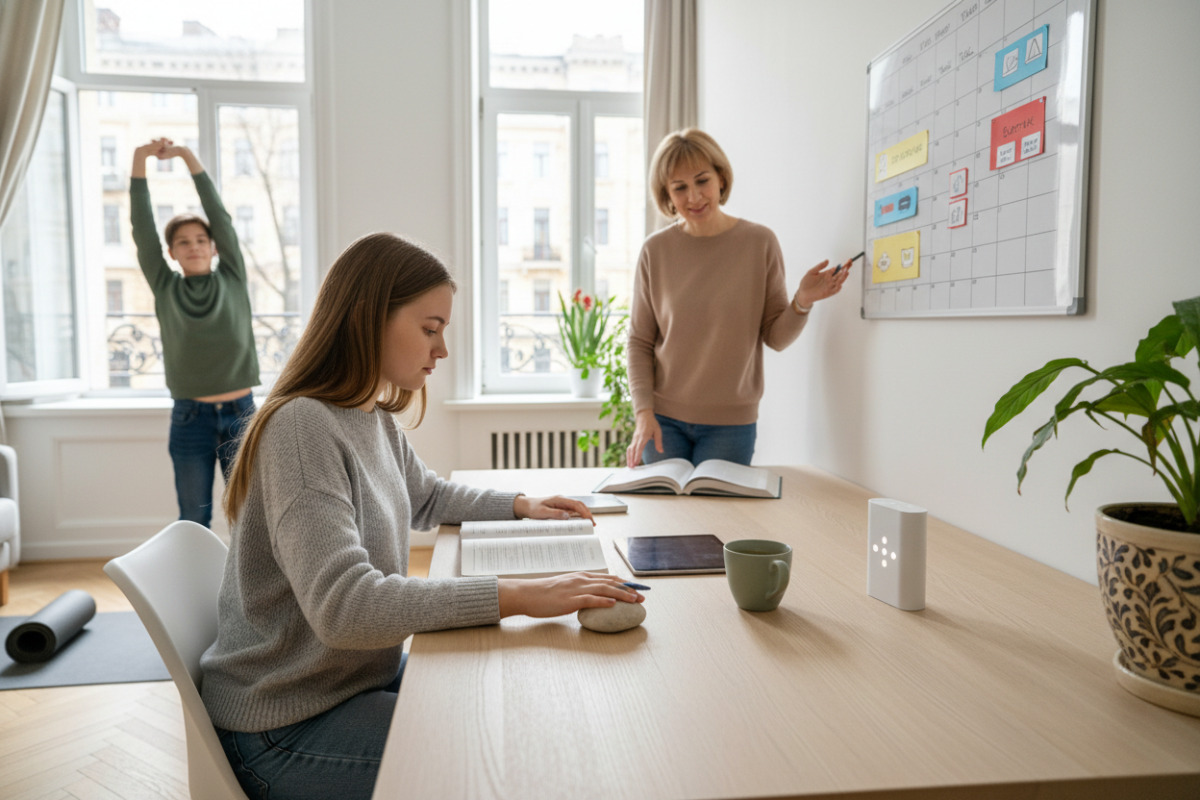 Короткі ритуали, паузи й зрозуміла структура допомагають старшокласникам краще тримати фокус удома