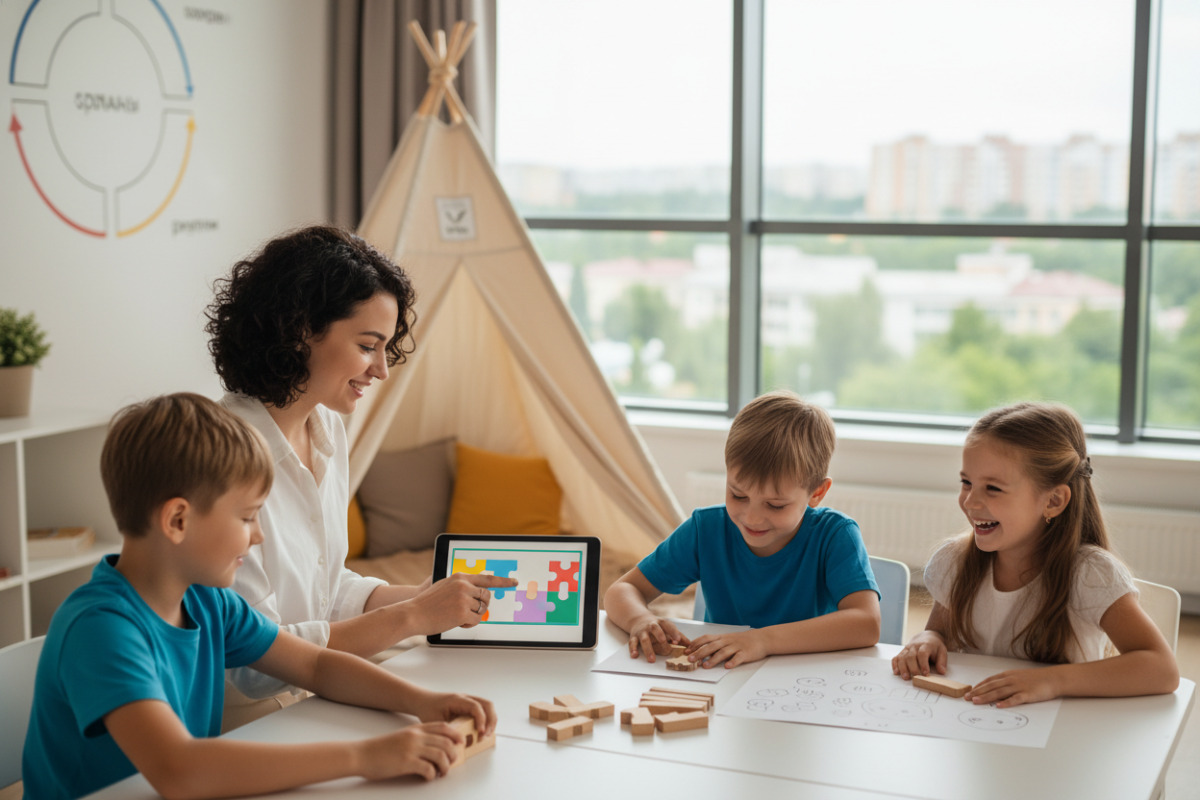 Короткі повторення, практика, ігрові завдання та підсумки формують спокійний і результативний навчальний ритм