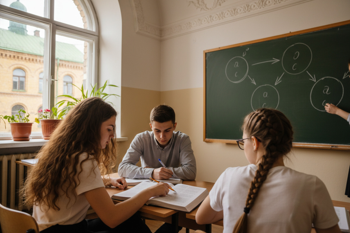 Приклади того, як учні вчаться визначати вставні слова, ставити коми й аналізувати роль слова в реченні
