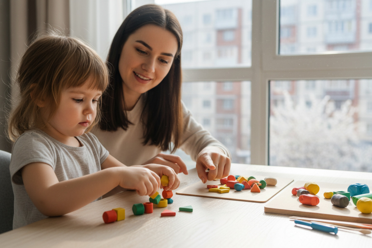 Просте нанизування, сортування й ліплення зміцнюють пальчики та увагу