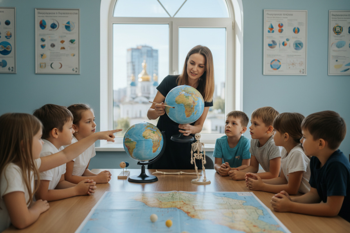 Перші приклади краще опрацьовувати з наочними предметами