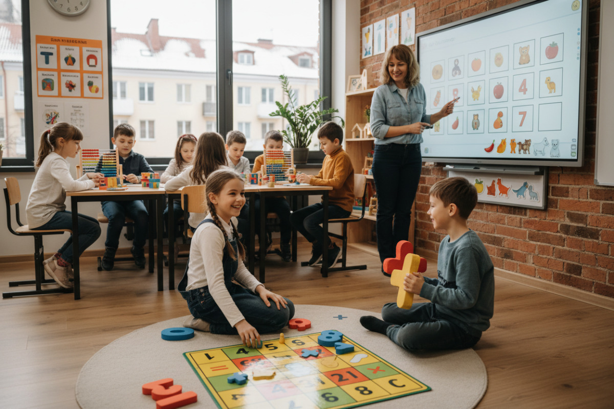 Наочні та ігрові способи вивчення прикладів у 1 класі вдома й на уроці