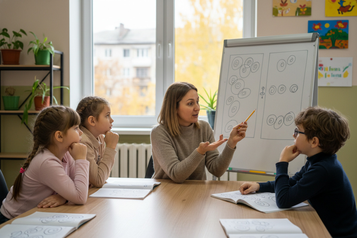 Приклади навчальних ситуацій, у яких дітям пояснюють написання прислівників і близьких за формою сполук
