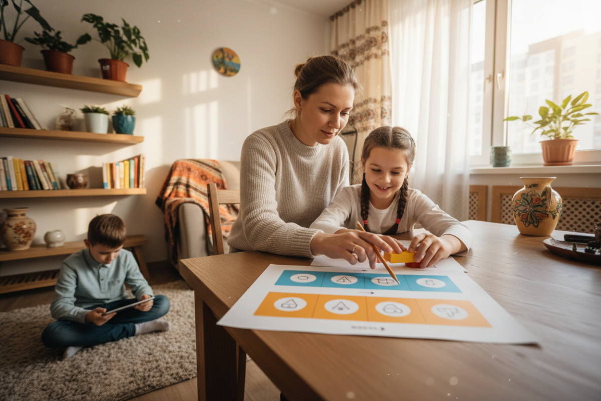 Домашні заняття стають легшими, коли є короткі кроки, спокійний дорослий і зрозумілий ритм роботи