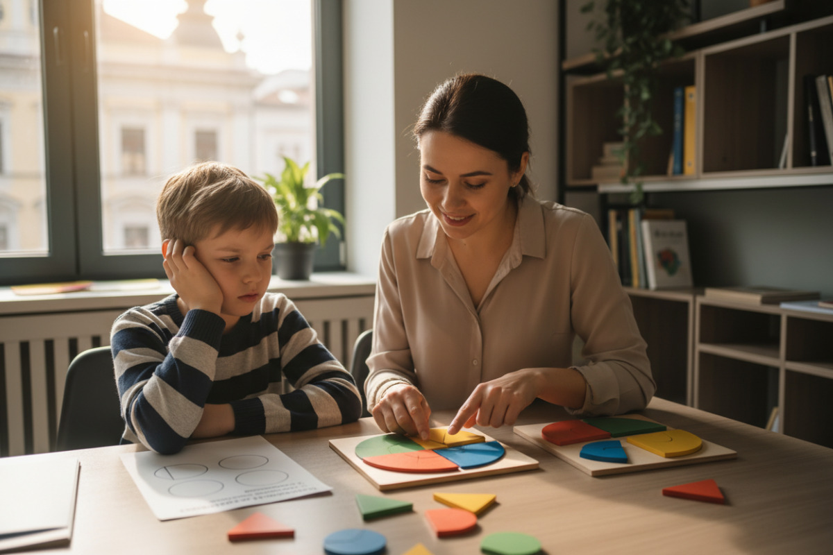 Помилки найчастіше з’являються там, де дитина не бачить візуальної моделі дробу.