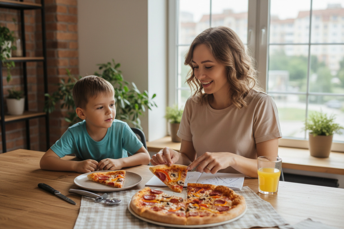 Приклади наочних способів пояснити дитині звичайні й десяткові дроби в повсякденних ситуаціях