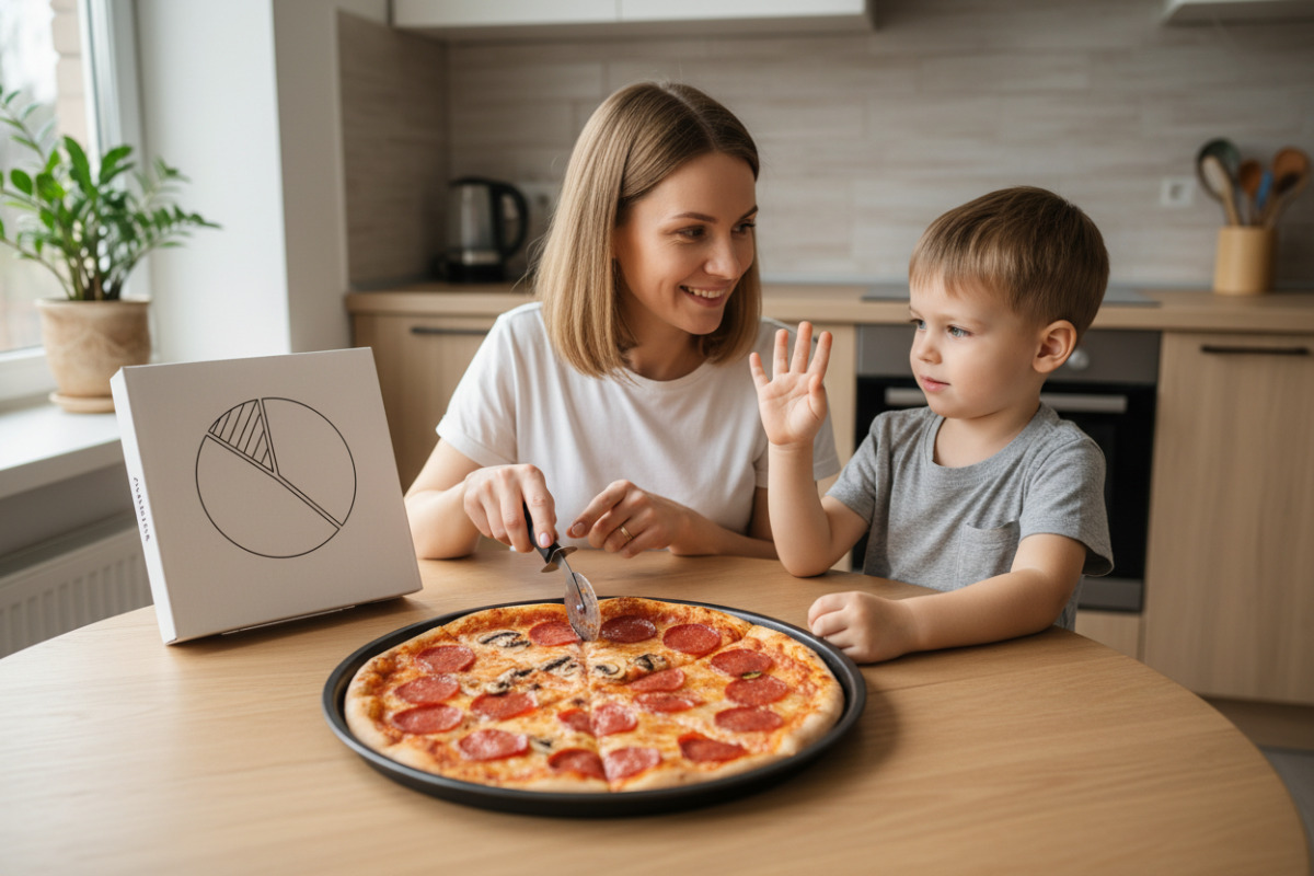 Приклади наочних способів пояснити дитині звичайні й десяткові дроби в повсякденних ситуаціях