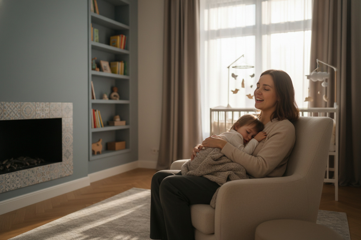 Приклади вечірнього ритуалу, співу колискових і спокійного простору для дитячого сну