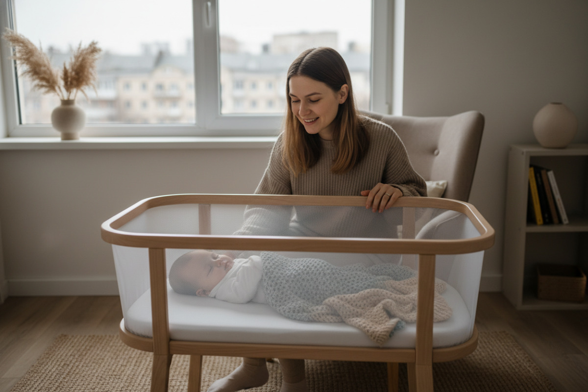 Безпечне ліжечко і спокійна атмосфера підсилюють ефект колискової