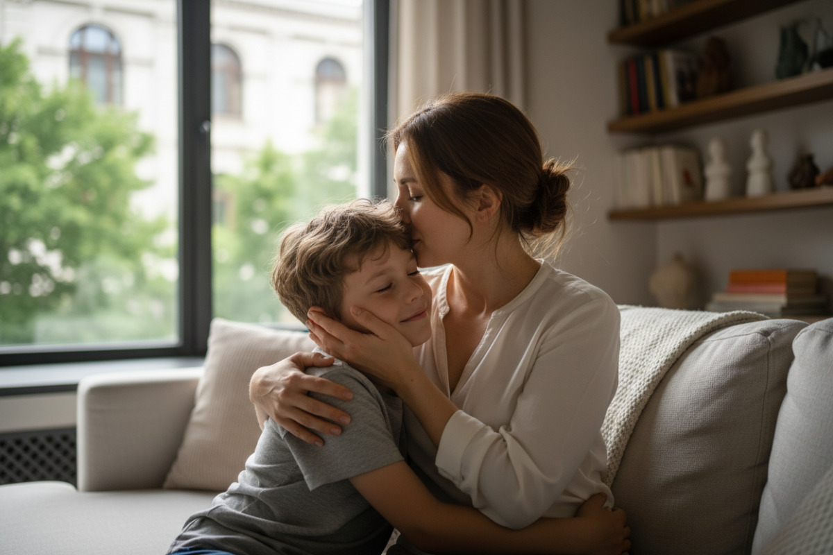Короткі фрази підтримки допомагають дитині розслабитися і відчути безпеку