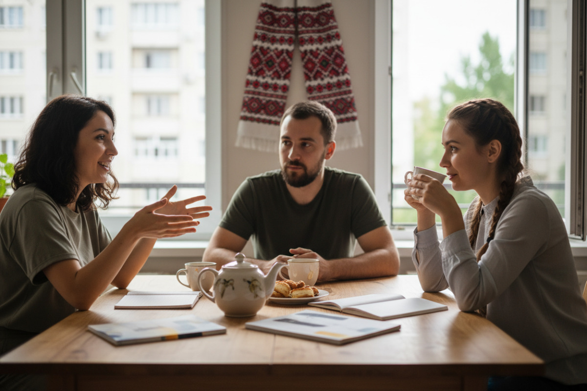 Звичайна розмова за столом може стати тренуванням для мовлення.