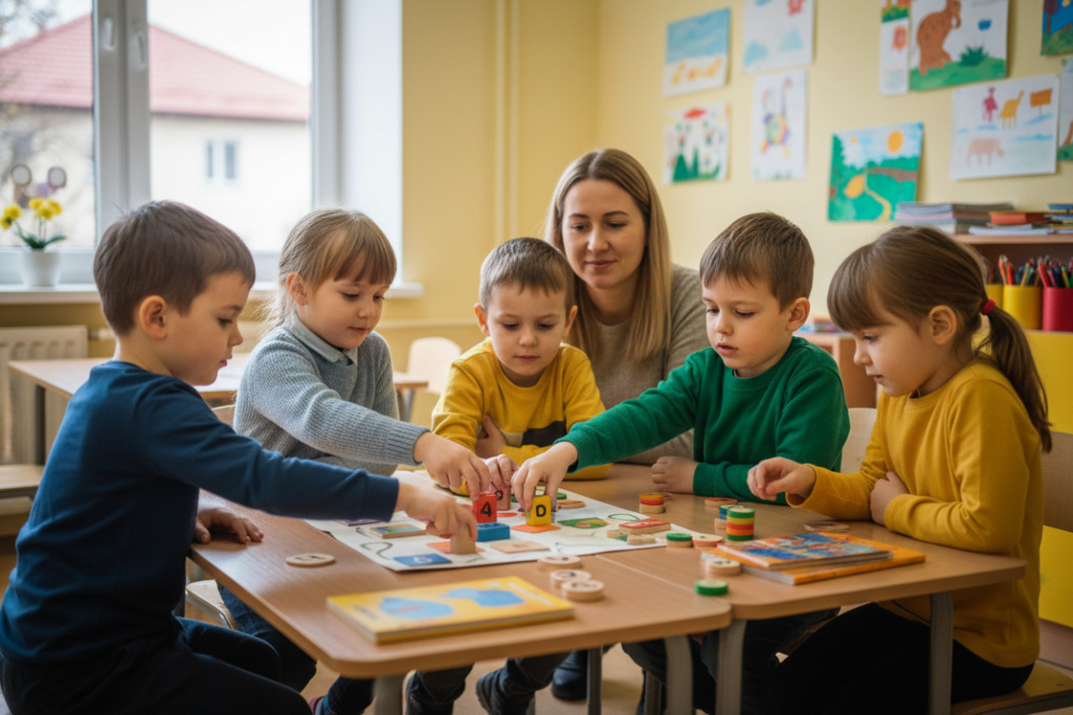 Ідеї ігрових завдань для розвитку уваги: мова, математика, самоперевірка й коротке планування.