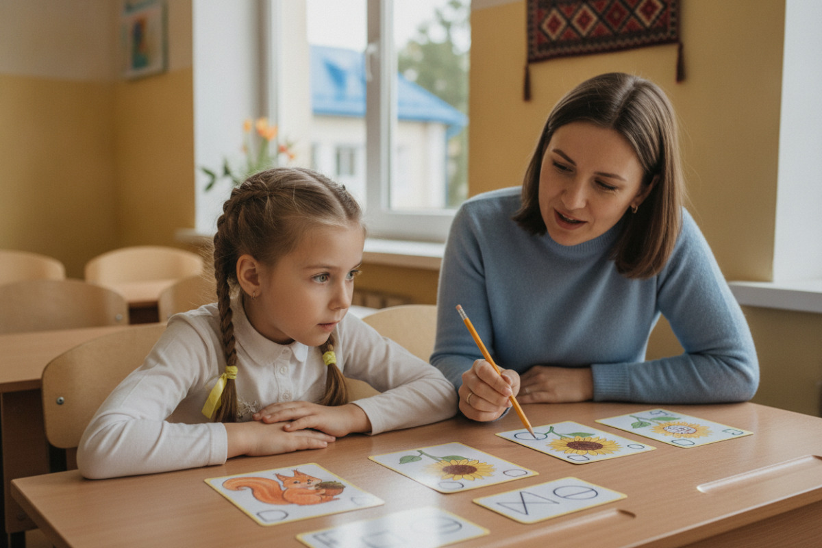 картки допомагають дитині бачити слово і чути його закінчення