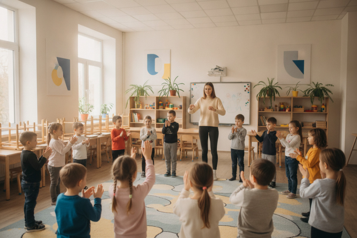Увага тренується через гру, ритм, повторення і короткі правила.