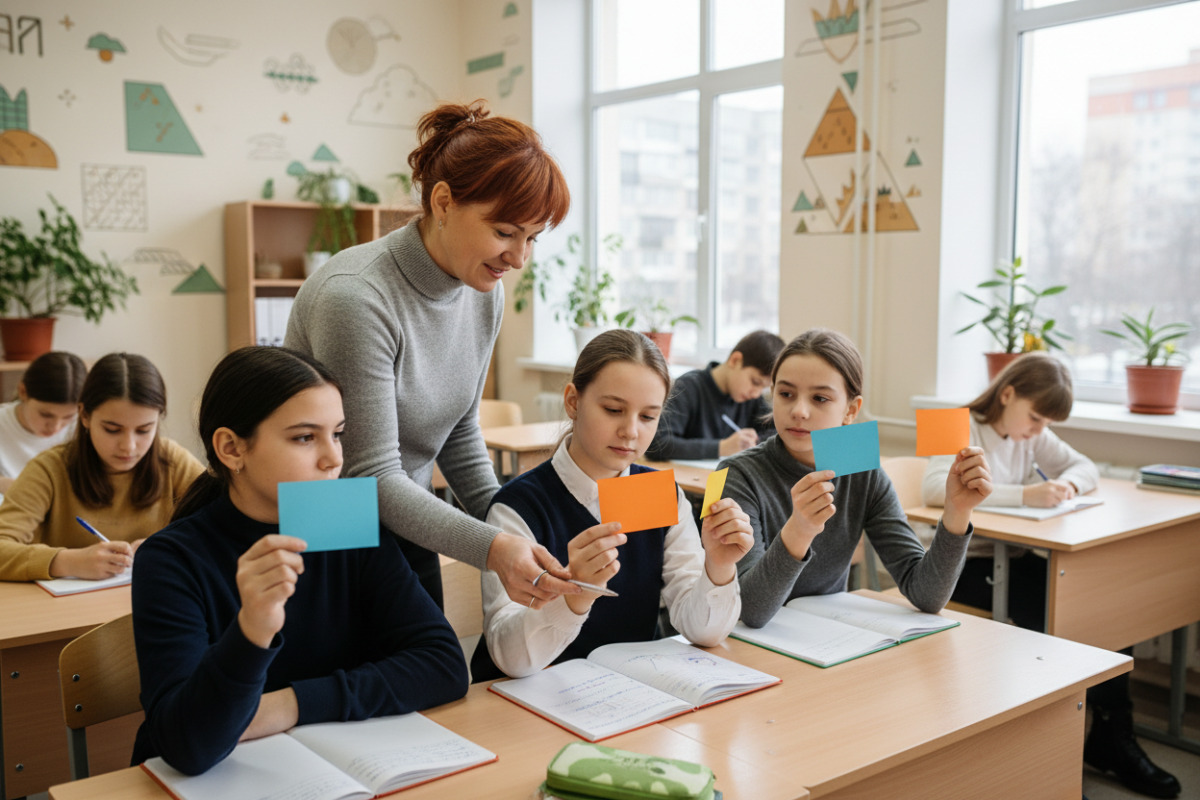 П’ять форматів короткої практики: слово дня, диктант, позначення орфограм, схема правила і тижневий план.