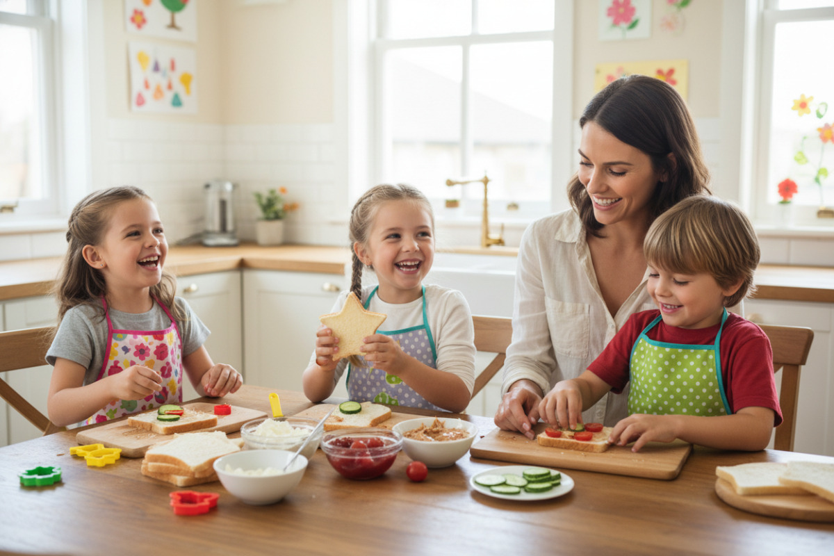 Спільне приготування простих дитячих канапок