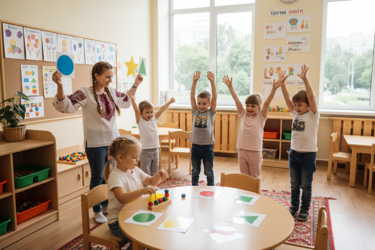 Ігри, рухові паузи, дрібна моторика та візуальні підказки підтримують увагу дошкільника