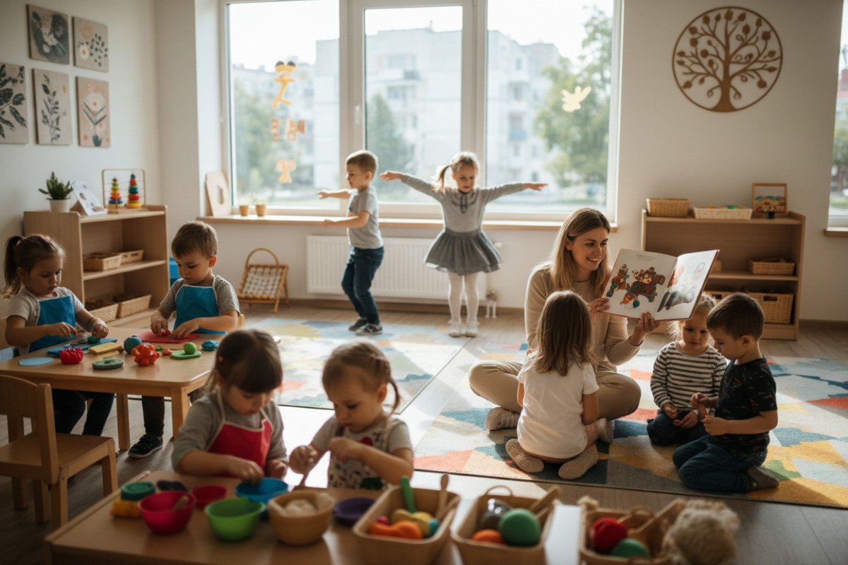 Читання, ліплення, рух і побутові справи створюють природні ситуації для розвитку мовлення дошкільника.