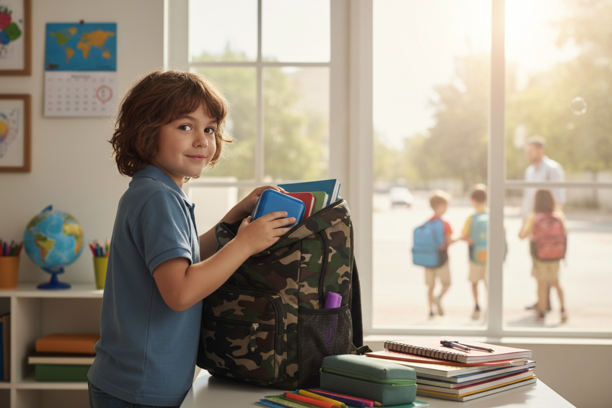 дитина збирає портфель і повертається до навчального ритму