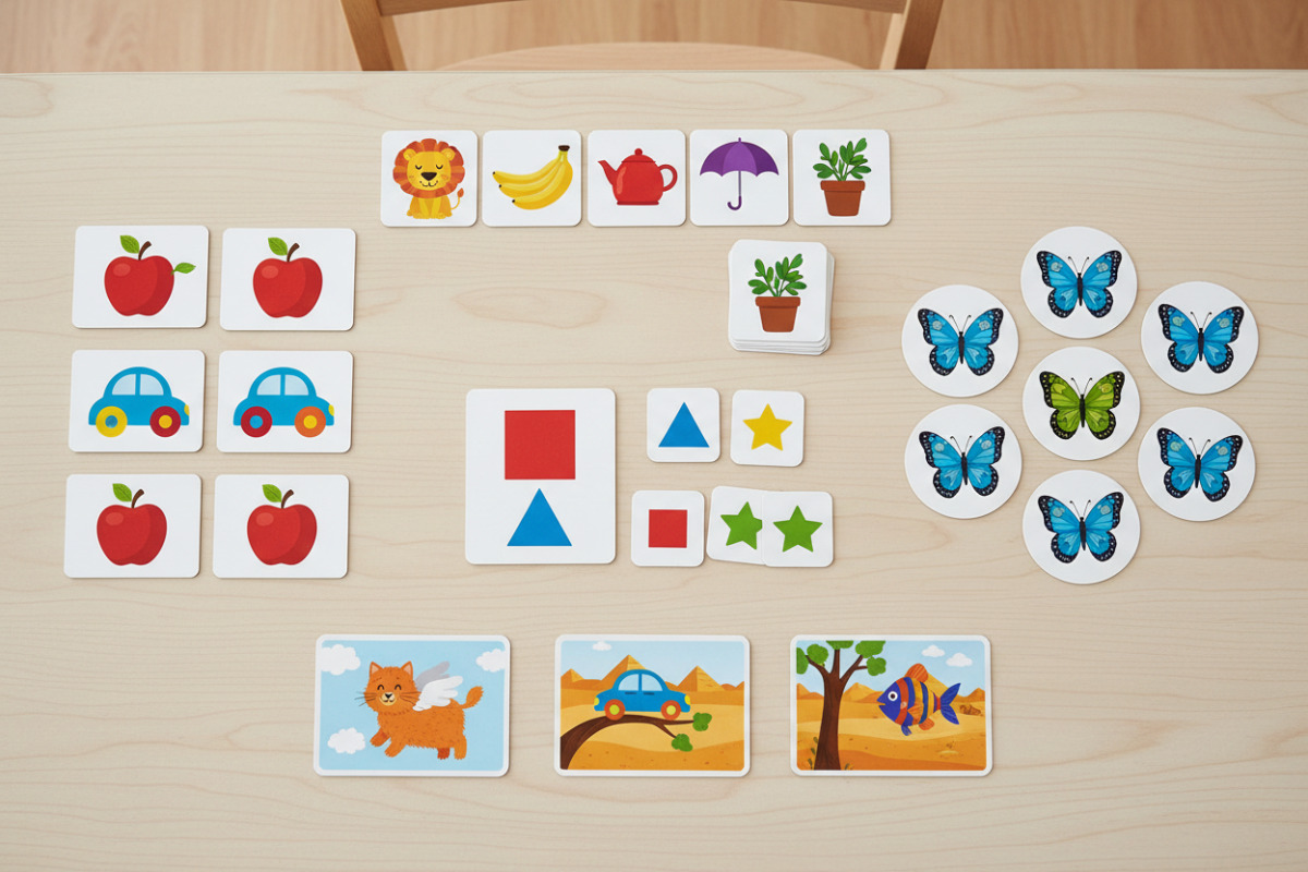 ігрова вправа на увагу з картками