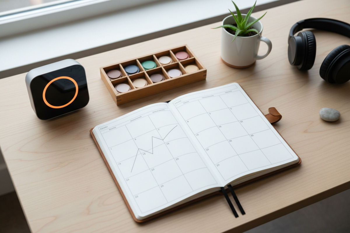 Ідеї для фокусу й самоконтролю: таймер, план, порядок на столі, перерви та відмітки прогресу