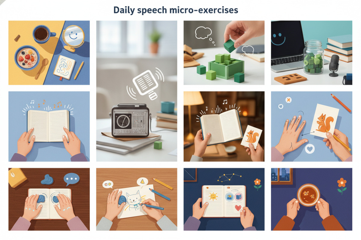 Ідеї щоденних мікровправ для мовлення: побутові діалоги, ігри на самоконтроль, читання, моторика й вечірні підсумки дня