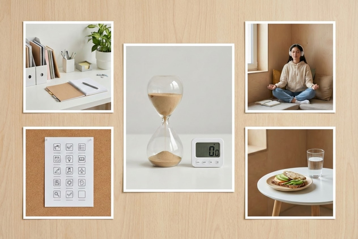 Приклади простих рішень, які допомагають робити домашнє у 8 класі спокійніше: порядок, план, таймер, перерви та